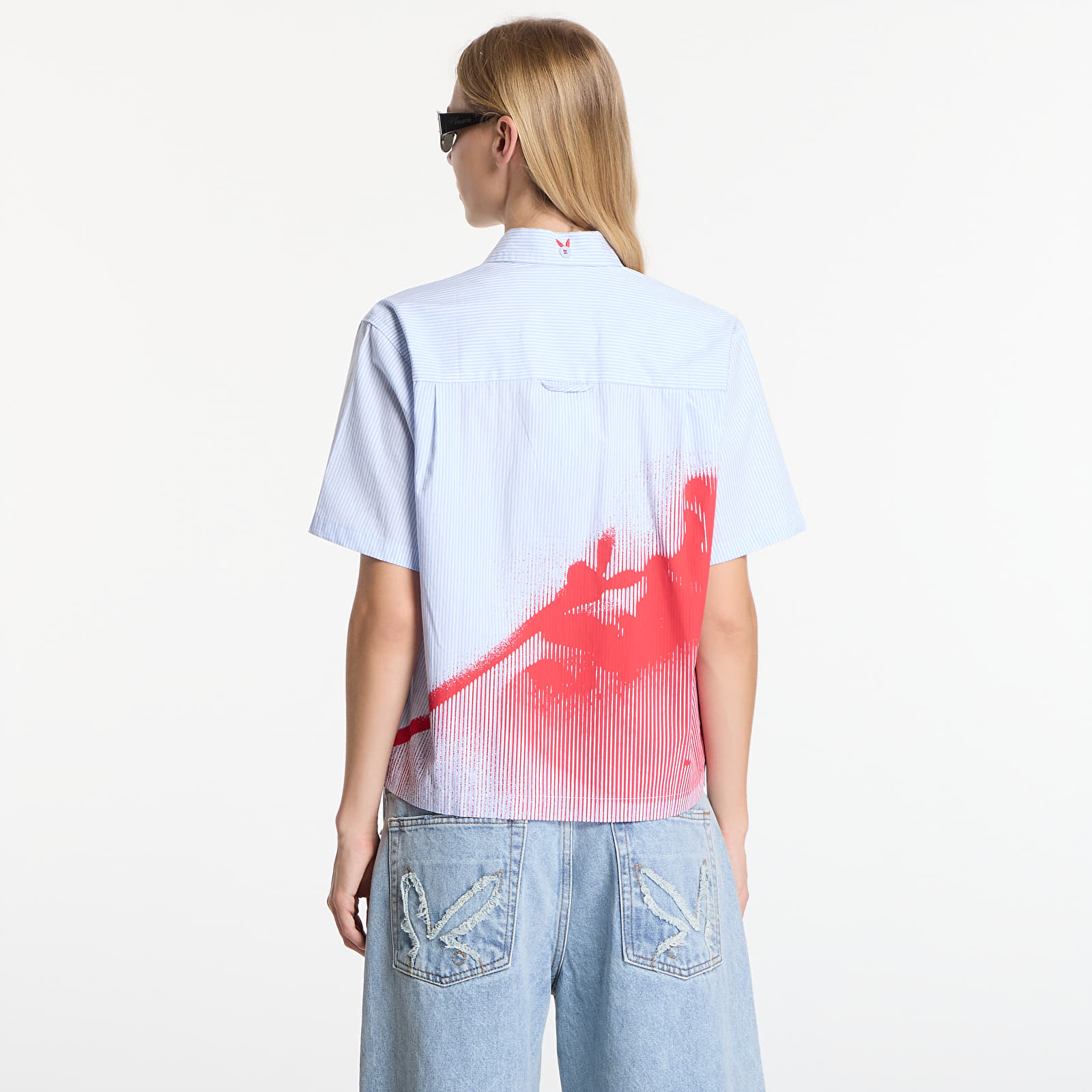 Shirts Playboy x FTSHP Work Shirt Blue Stripes
