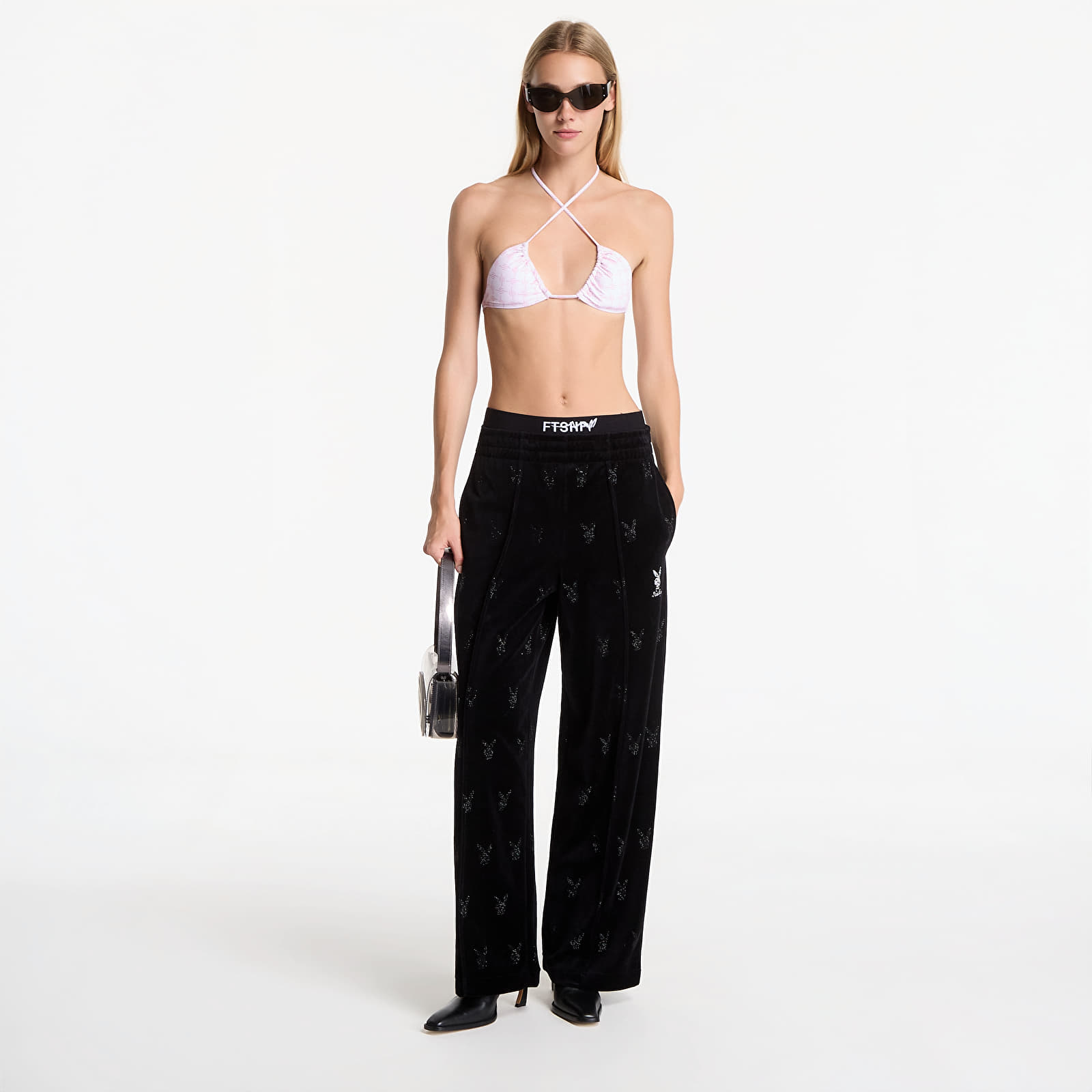 Jogger Pants Playboy x FTSHP Velvet Sweatpants Black