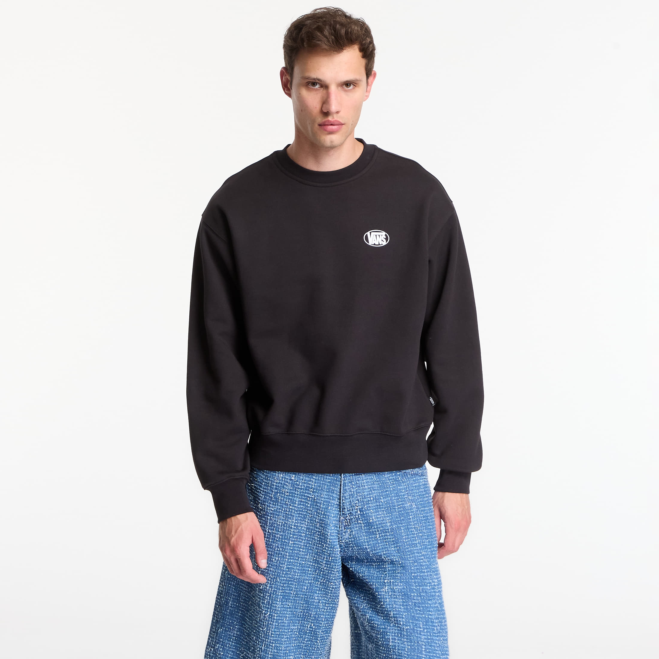 Суитшърт Vans Oval Logo Crew Black L