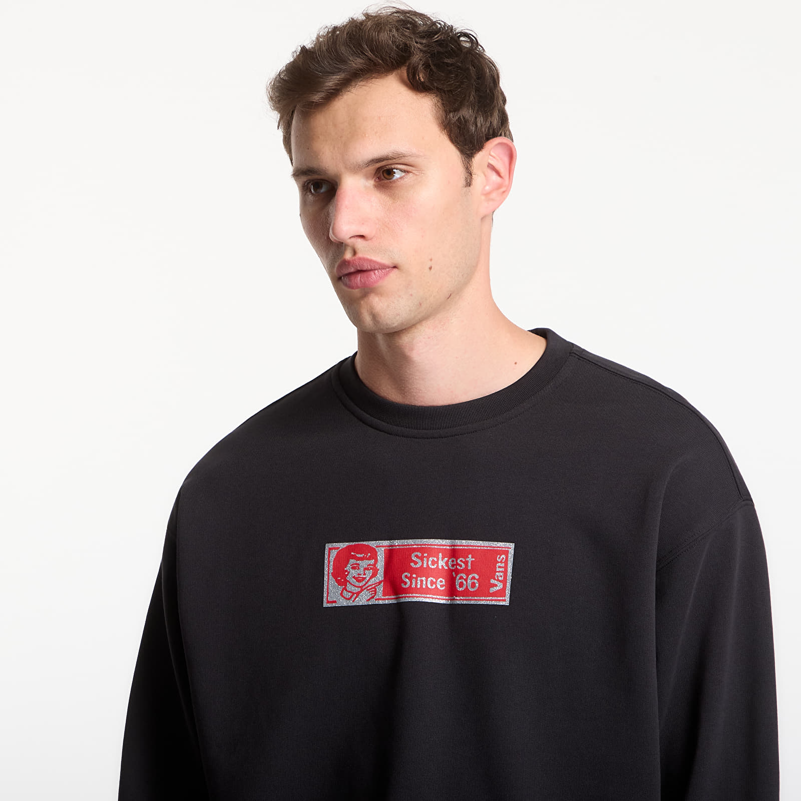 Men's hoodies Vans Sickest 66 Crew Black