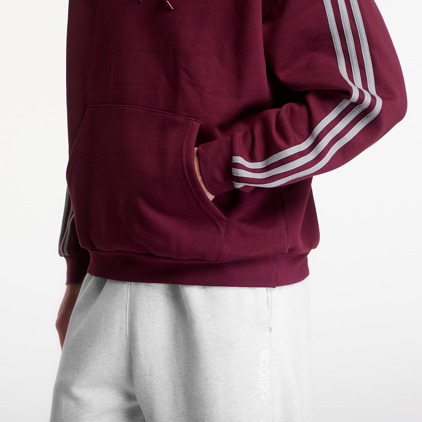 Men's hoodies adidas Adicolor Classics 3-Stripes Hoody Maroon
