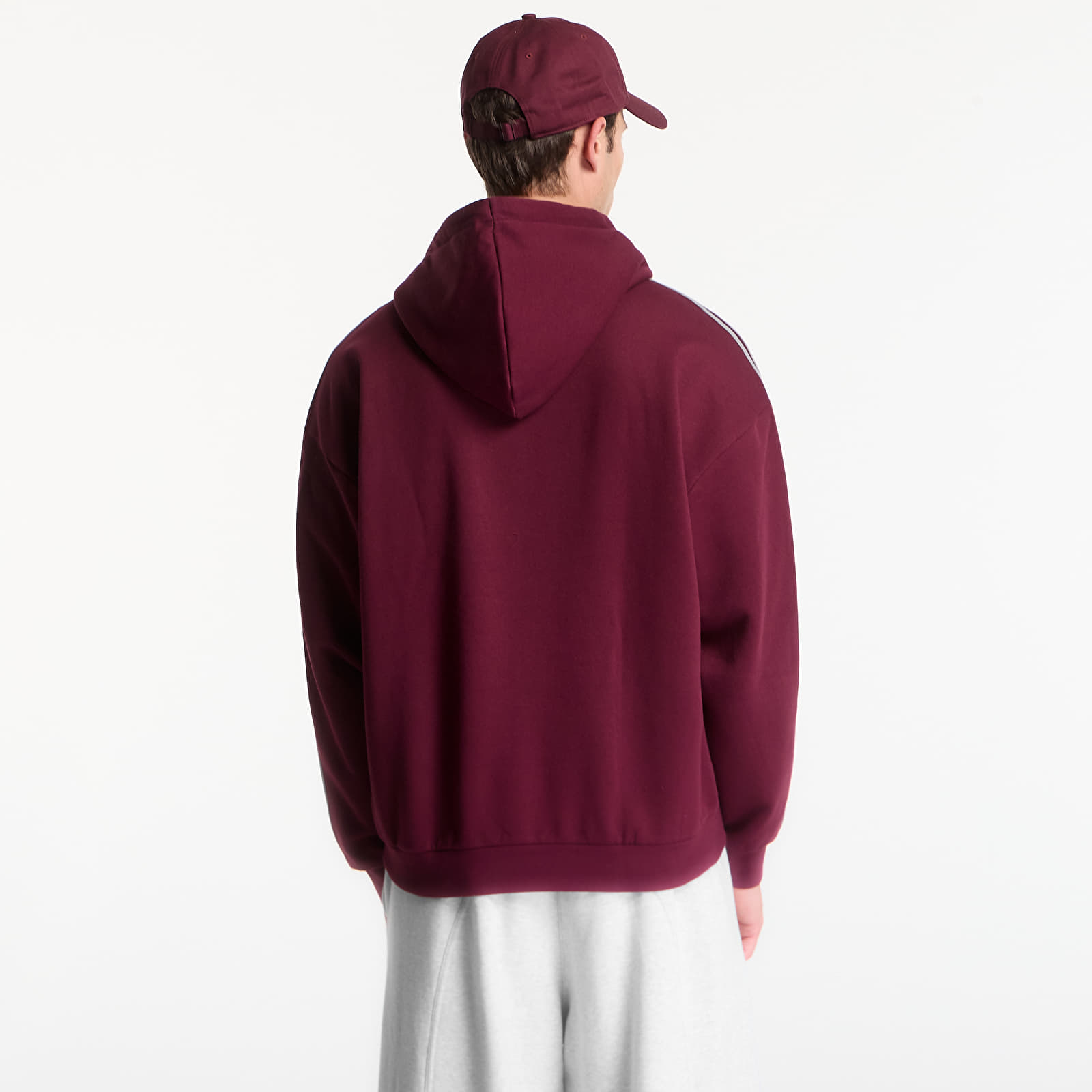 Men's hoodies adidas Adicolor Classics 3-Stripes Hoody Maroon