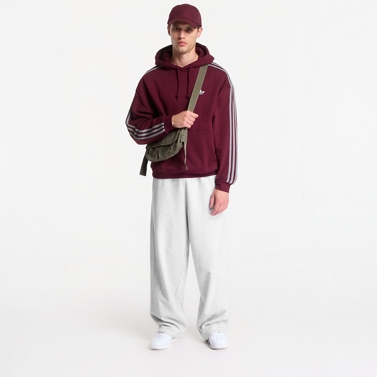Men's hoodies adidas Adicolor Classics 3-Stripes Hoody Maroon