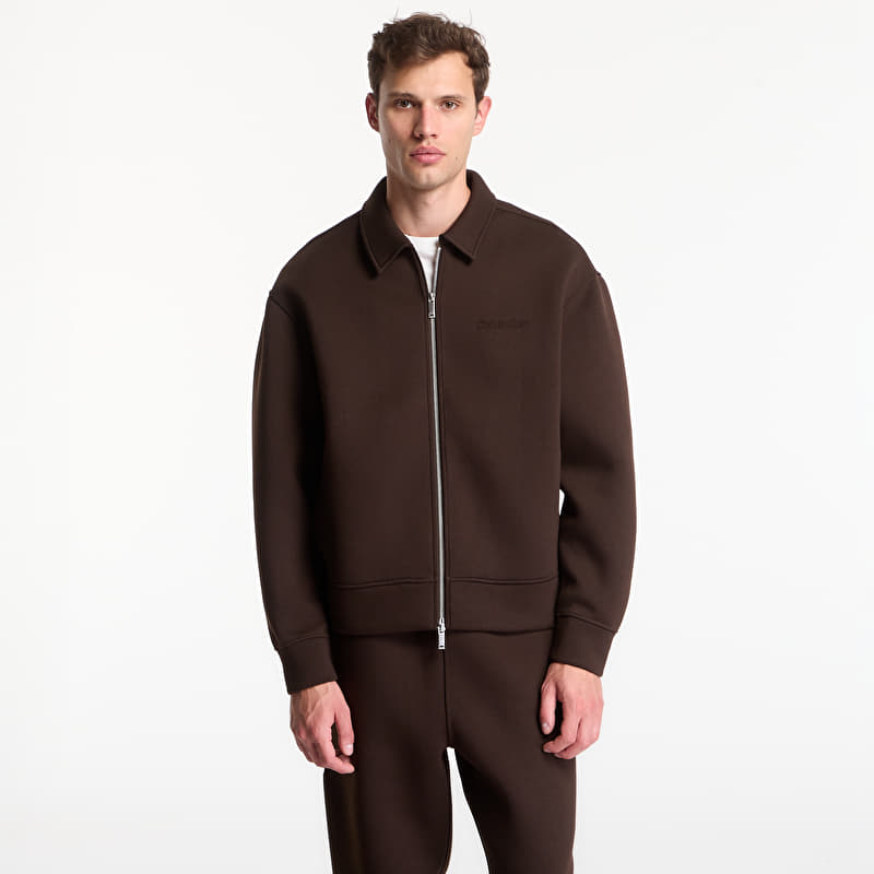 Jakk Calvin Klein Ls Cooling Spacer Fz Shirt Jacket Dark Coffee