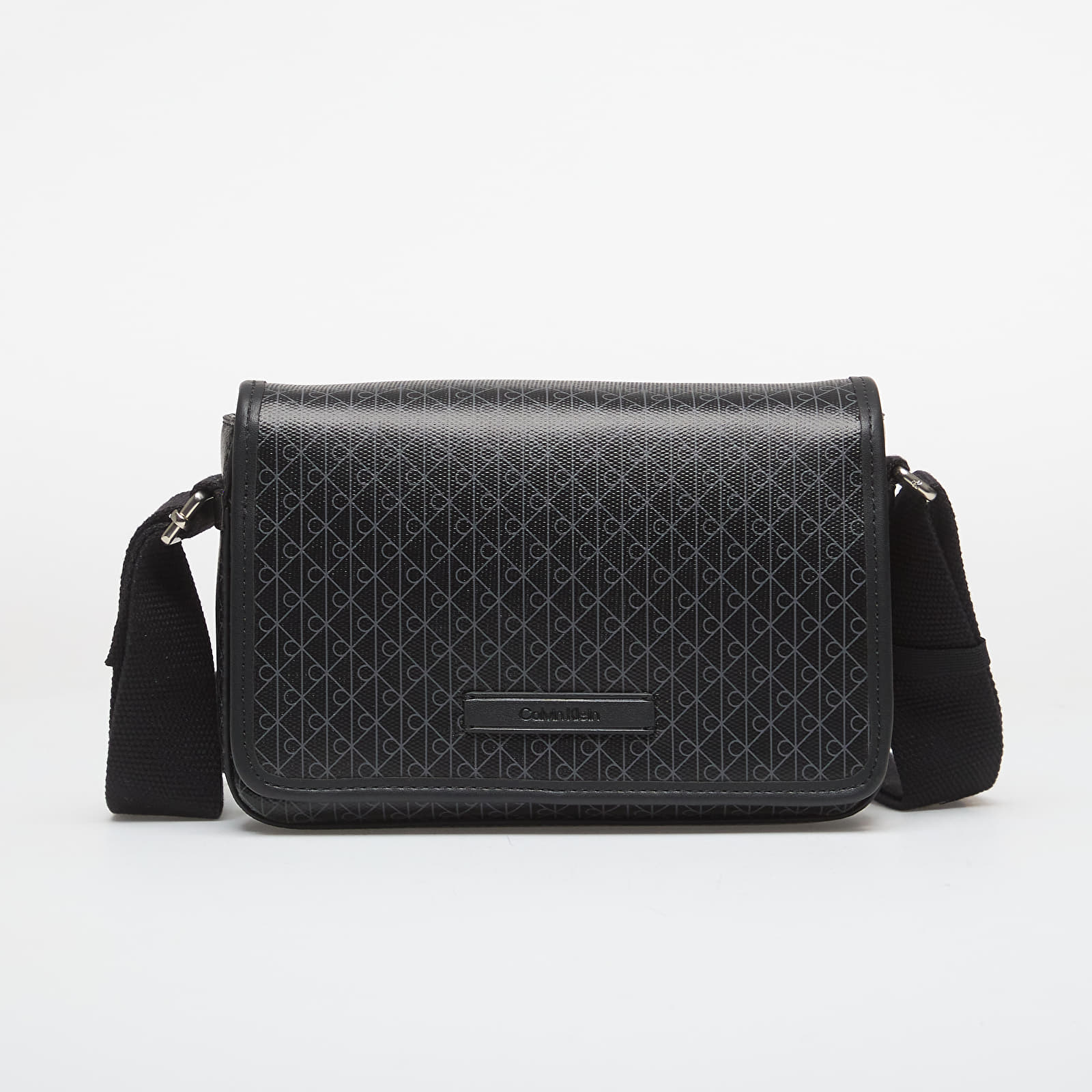 Men's Shoulder Bags Calvin Klein Emblem Aop Coated Small Flap Mes Black/ Aop