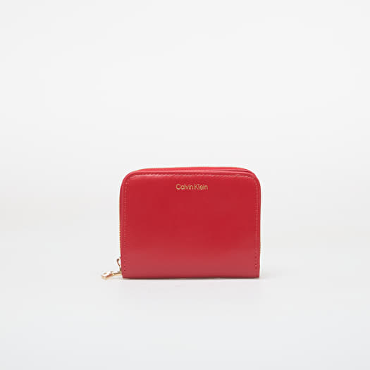 Portefeuille Calvin Klein Ck Medium Flap Zip Around Bordeaux Wine