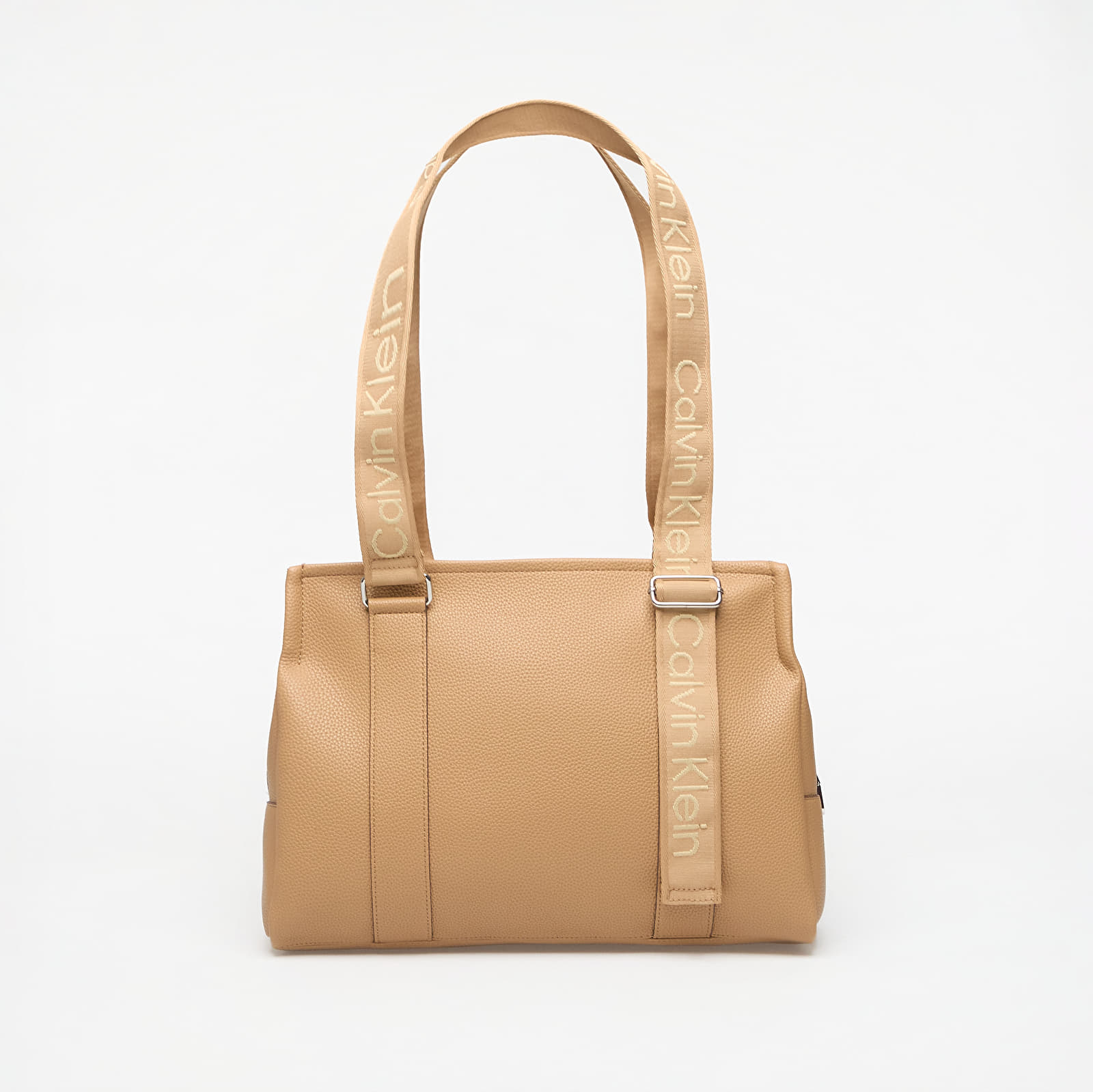 Дамски чанти Calvin Klein Webbing Adj Strap Tote Tannin