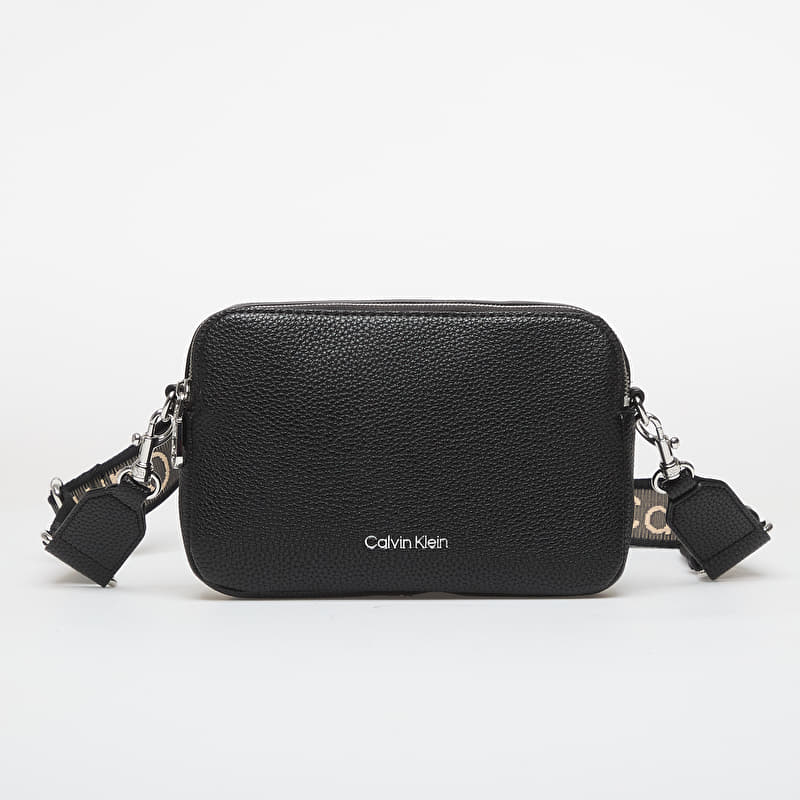 Handbag Calvin Klein Webbing 2X Strap Camera Bag Black