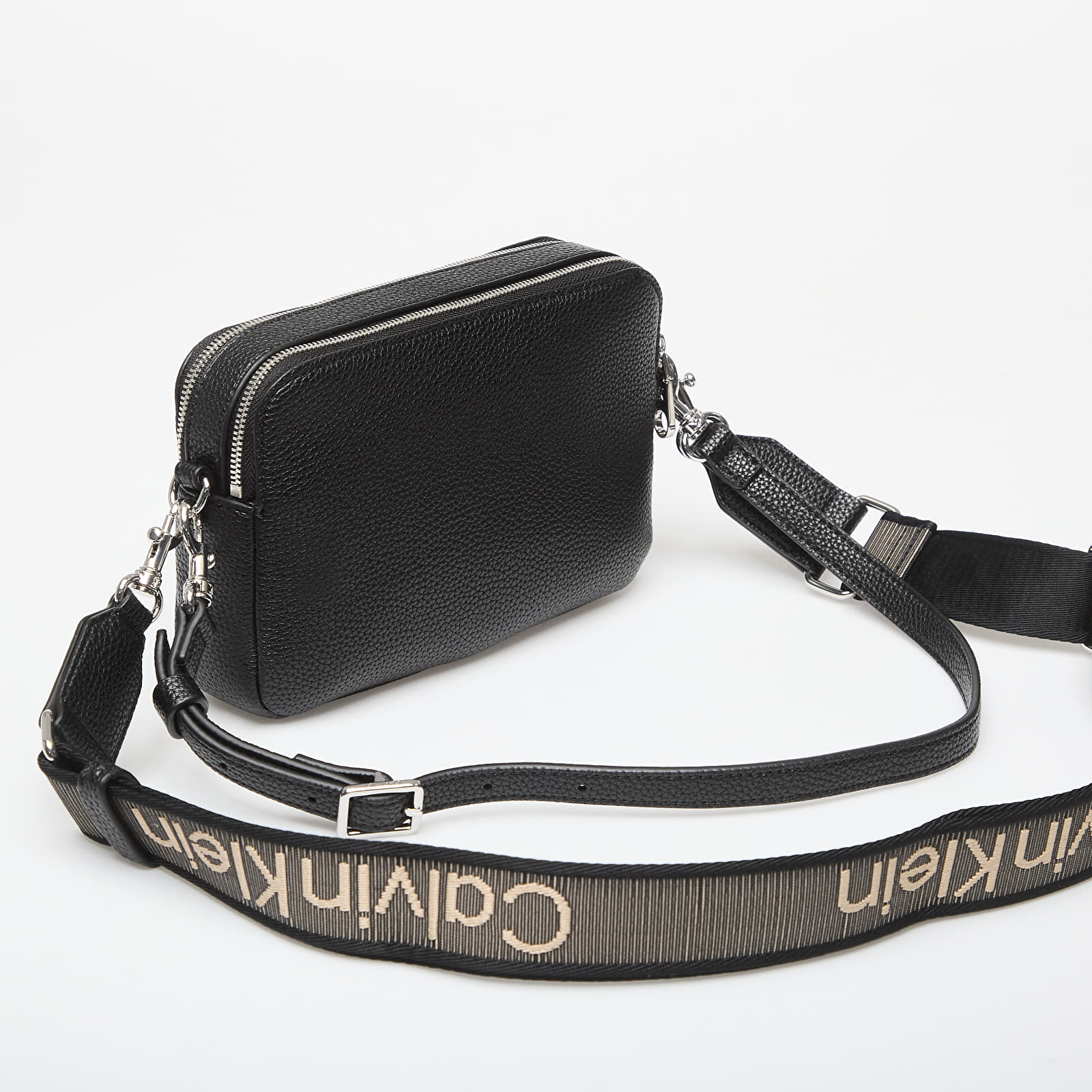 Τσάντες Calvin Klein Webbing 2X Strap Camera Bag Black