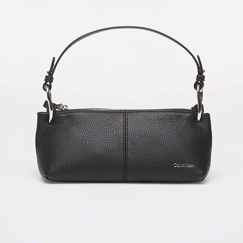 Handbag Calvin Klein Slouchy Leather Small Conv Bag Black