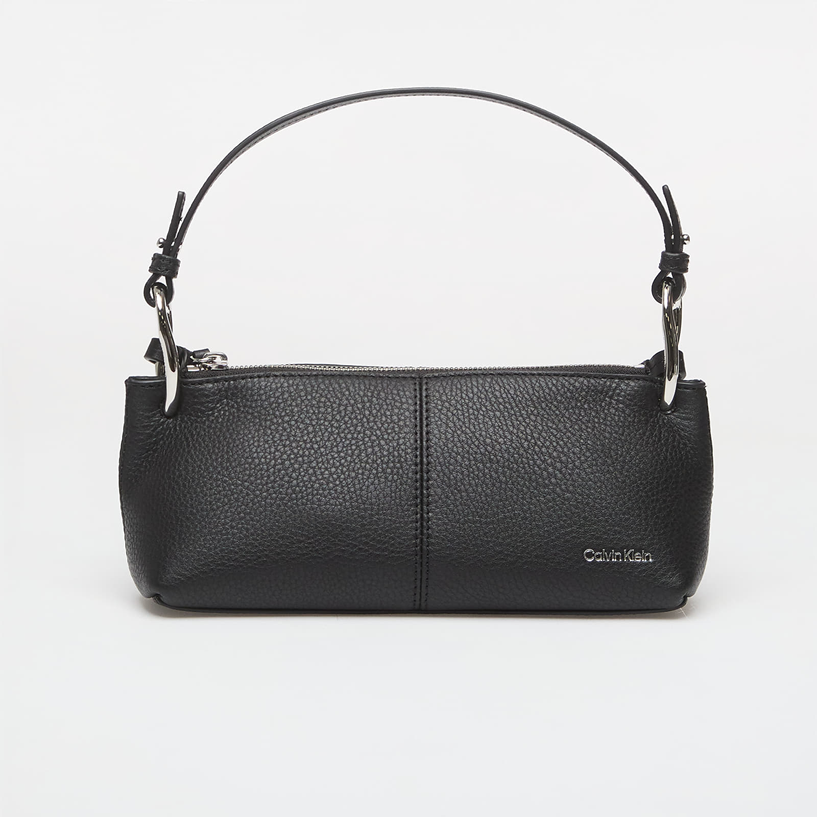 Handbags Calvin Klein Slouchy Leather Small Conv Bag Black