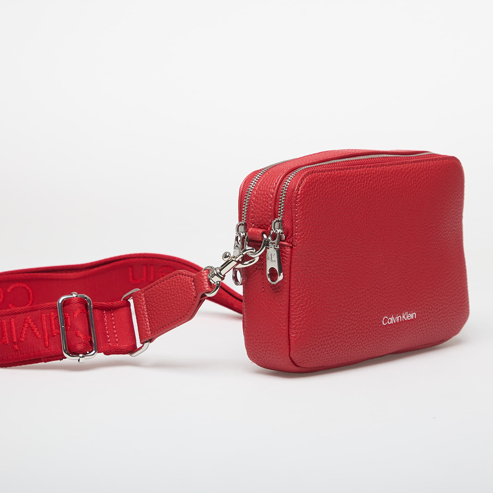 Men's Shoulder Bags Calvin Klein Webbing 2X Strap Camera Bag Bordeaux Wine
