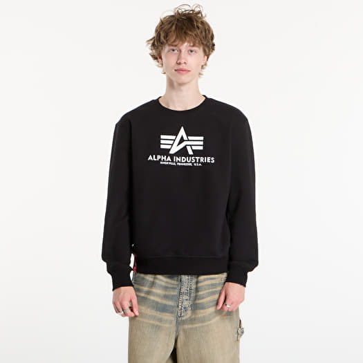 Sweatshirt Alpha Industries Basic Hoody Small Logo II Black