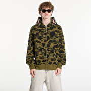 A BATHING APE 1st Camo Shark Full Zip Hoodie Green
