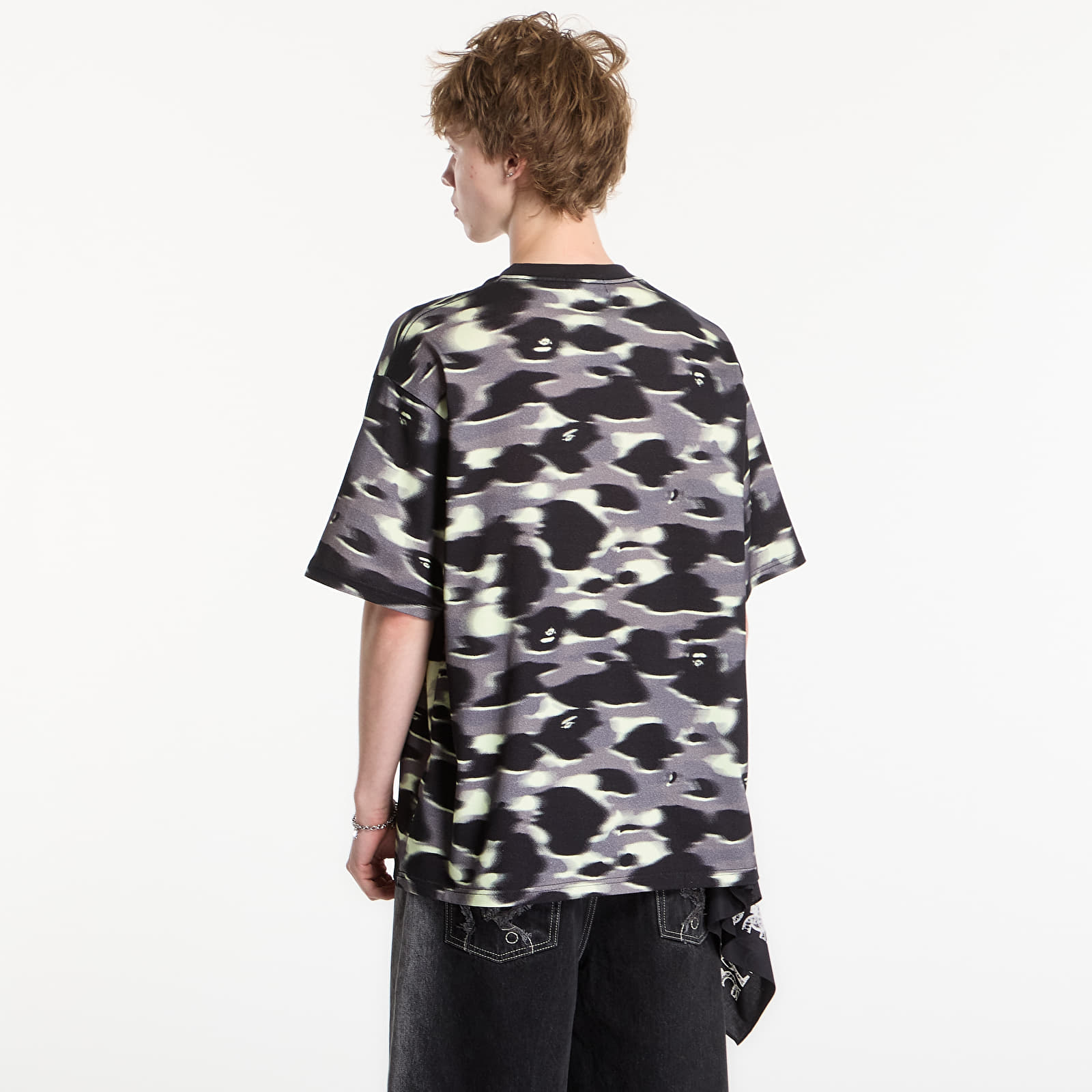 T-shirts A BATHING APE Screen Camo Sta Logo Relaxed Fit Tee Black UNISEX