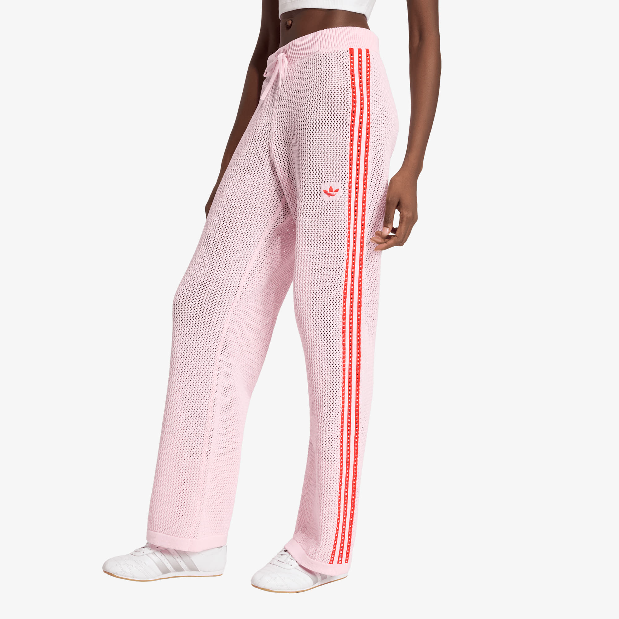 Pants adidas Crochet Track Pants Clear Pink/ Red M