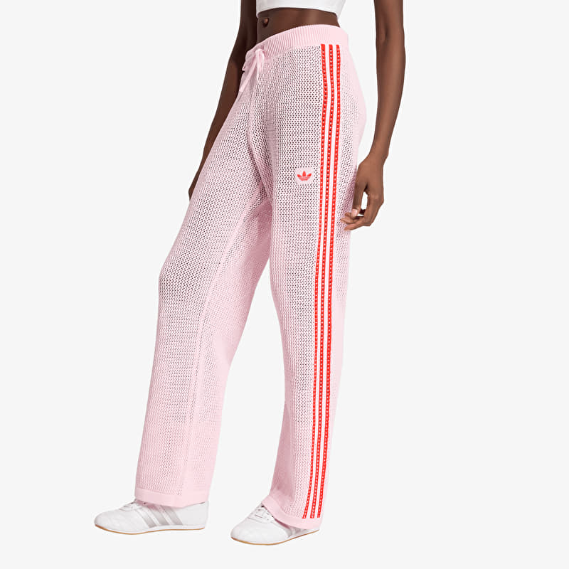Sportinės kelnės adidas Crochet Track Pants Clear Pink/ Red