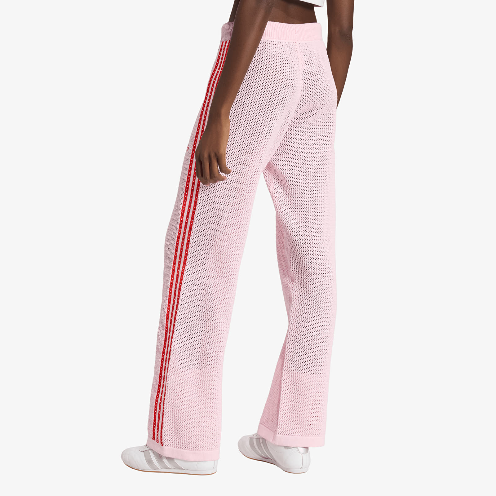 Jogginghosen adidas Crochet Track Pants Clear Pink/ Red