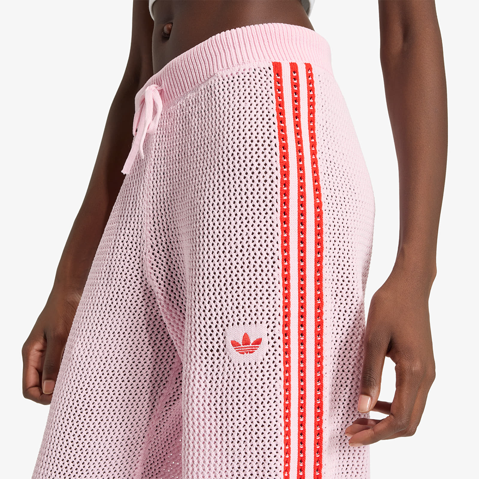 Jogginghosen adidas Crochet Track Pants Clear Pink/ Red
