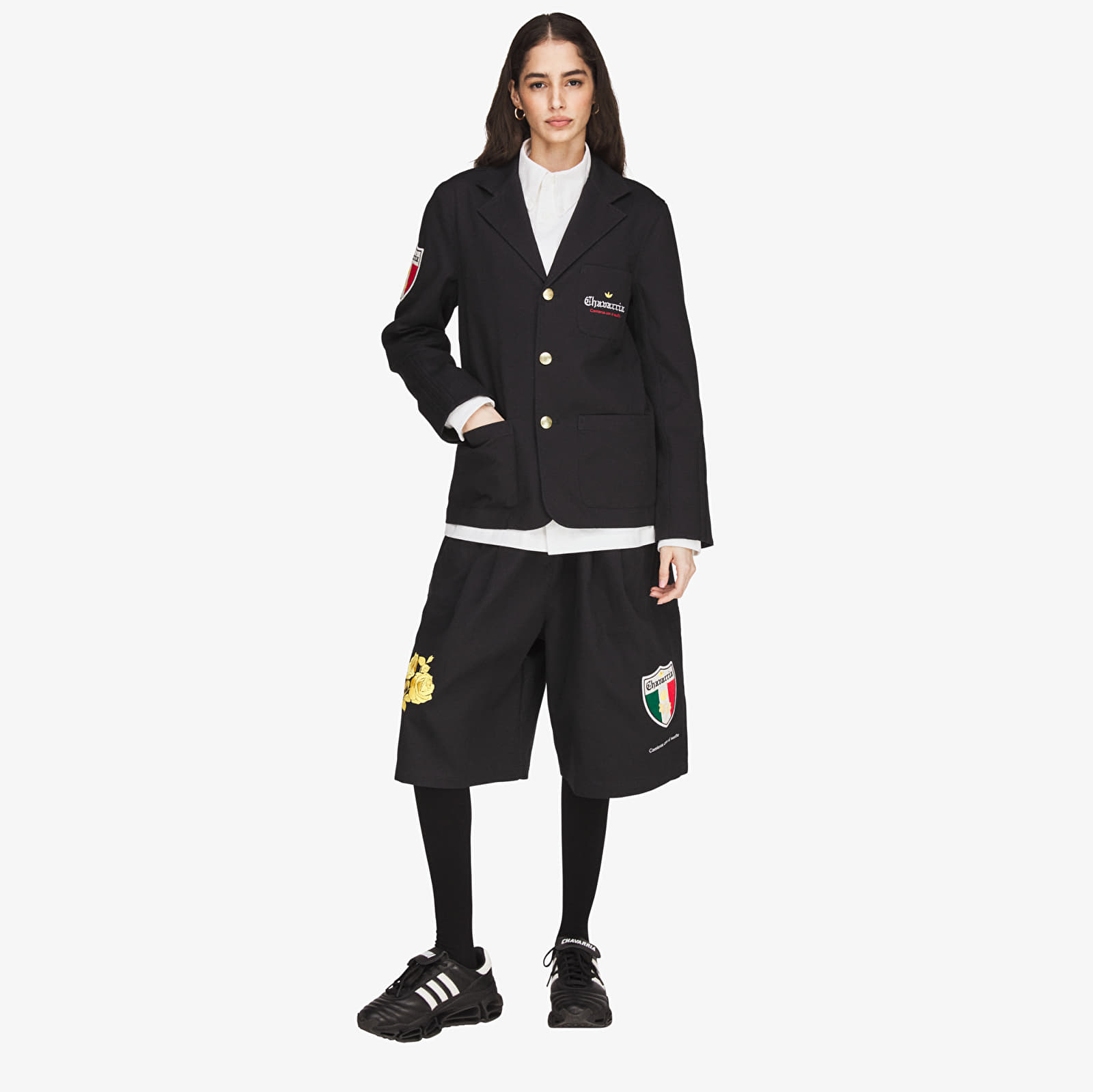 Muške jakne adidas x Willy Chavarria Chavarria Players Twill Blazer Jacket Black