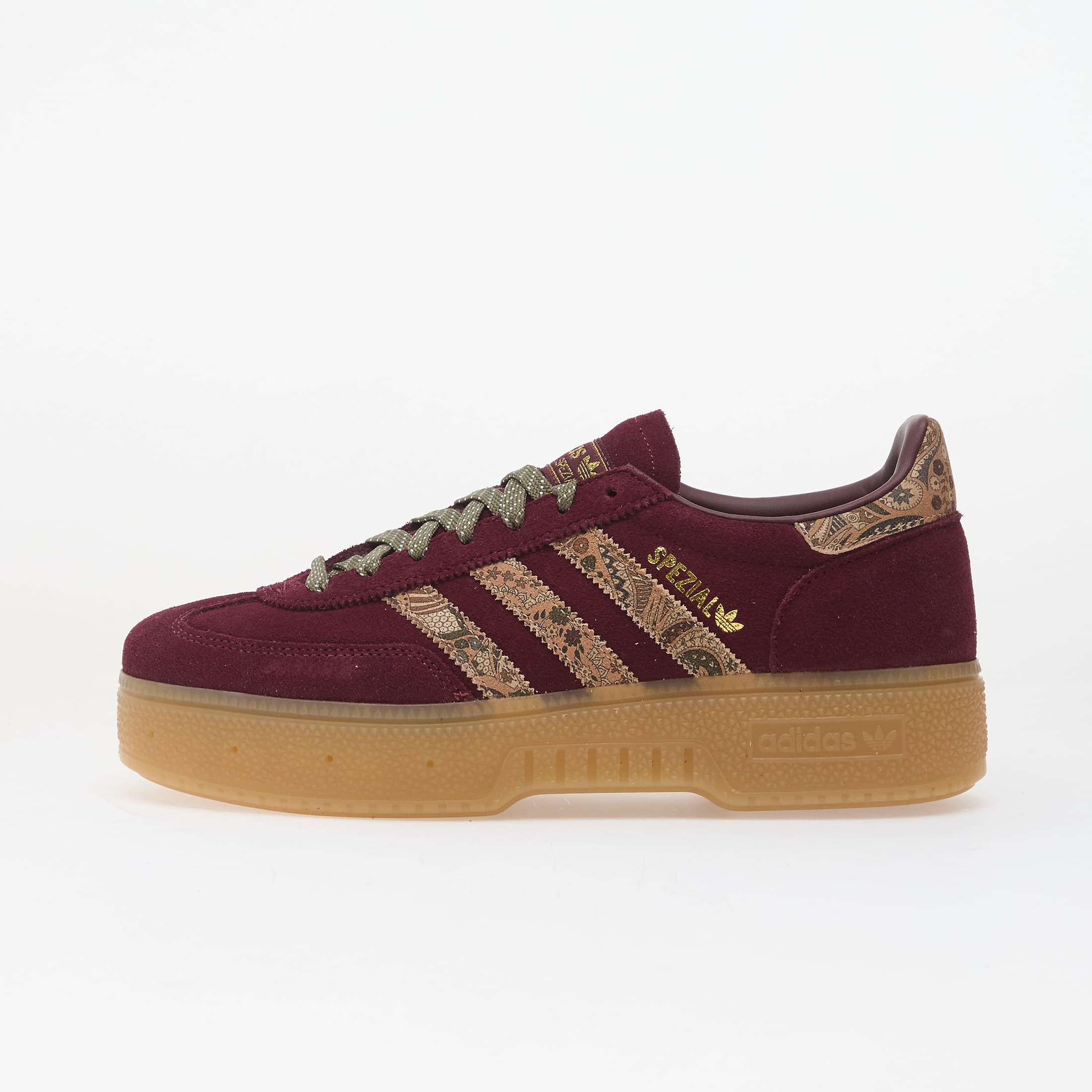 Sneakers adidas x Liberty London Handball Spezial Bold Maroon/ Magic Beige/ Olive Strata EUR 36 2/3