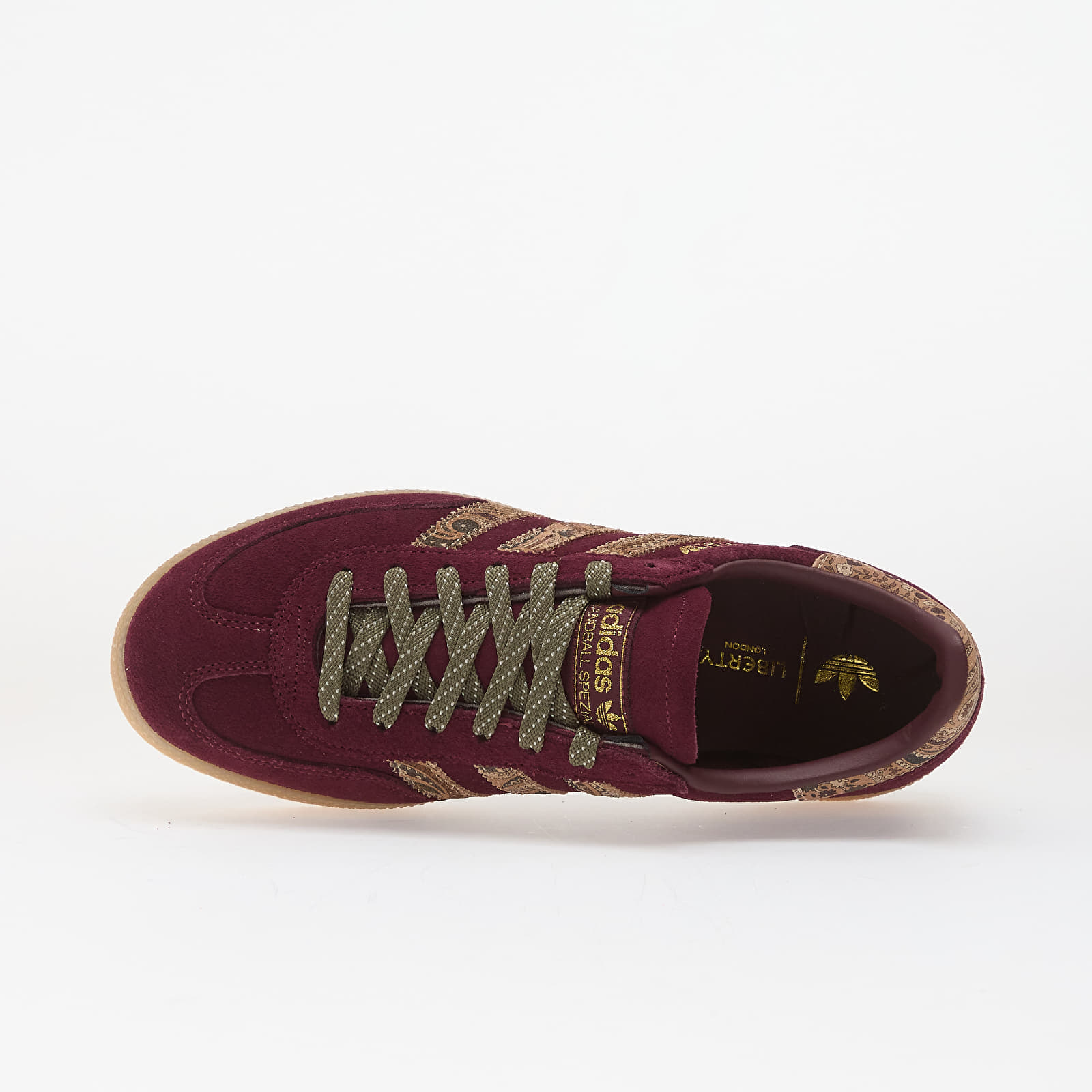 Damen Sneaker und Schuhe adidas x Liberty London Handball Spezial Bold Maroon/ Magic Beige/ Olive Strata