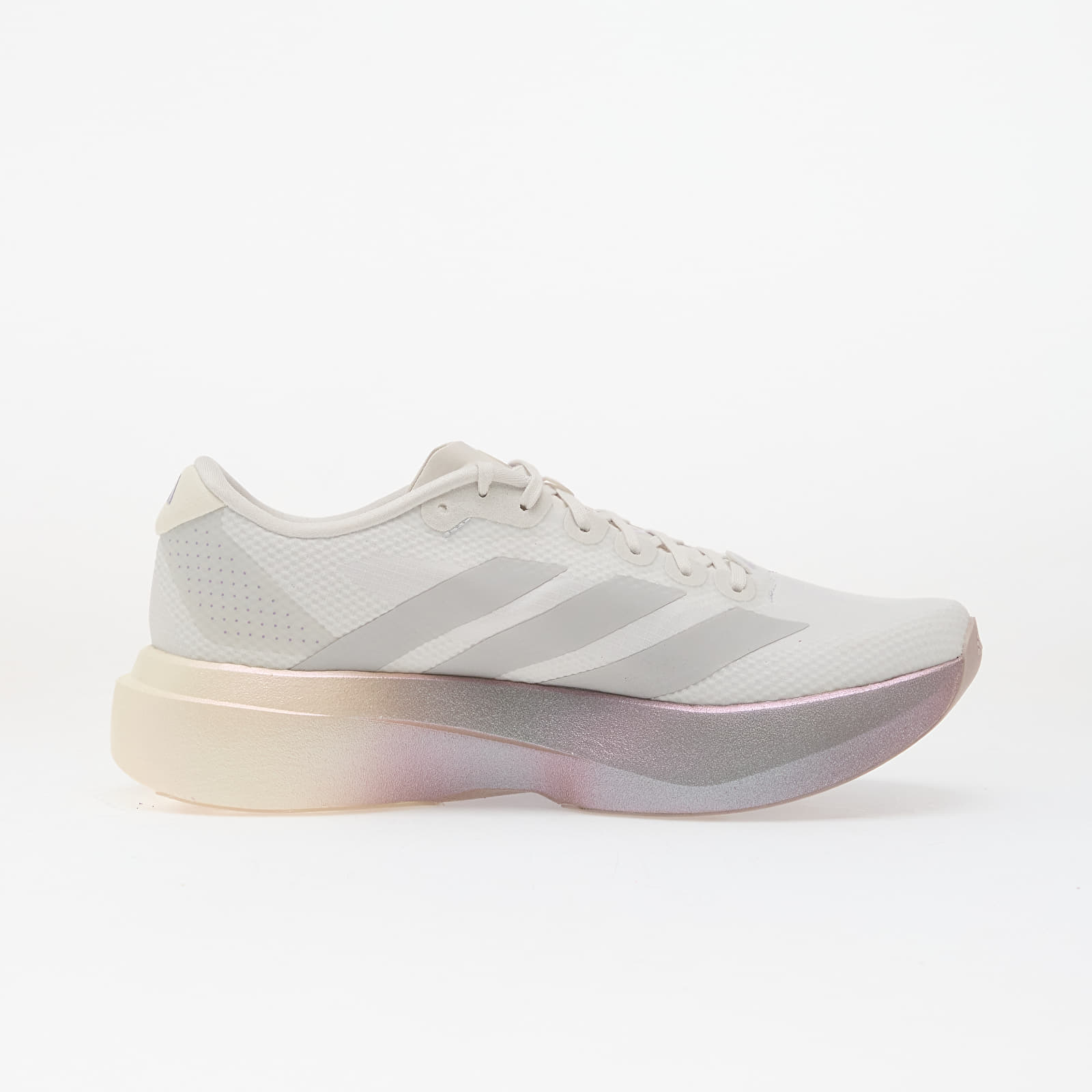 Damen Sneaker und Schuhe adidas Adizero EVO SL Woven Crystal White/ Grey Two/ Matt Purple Met.