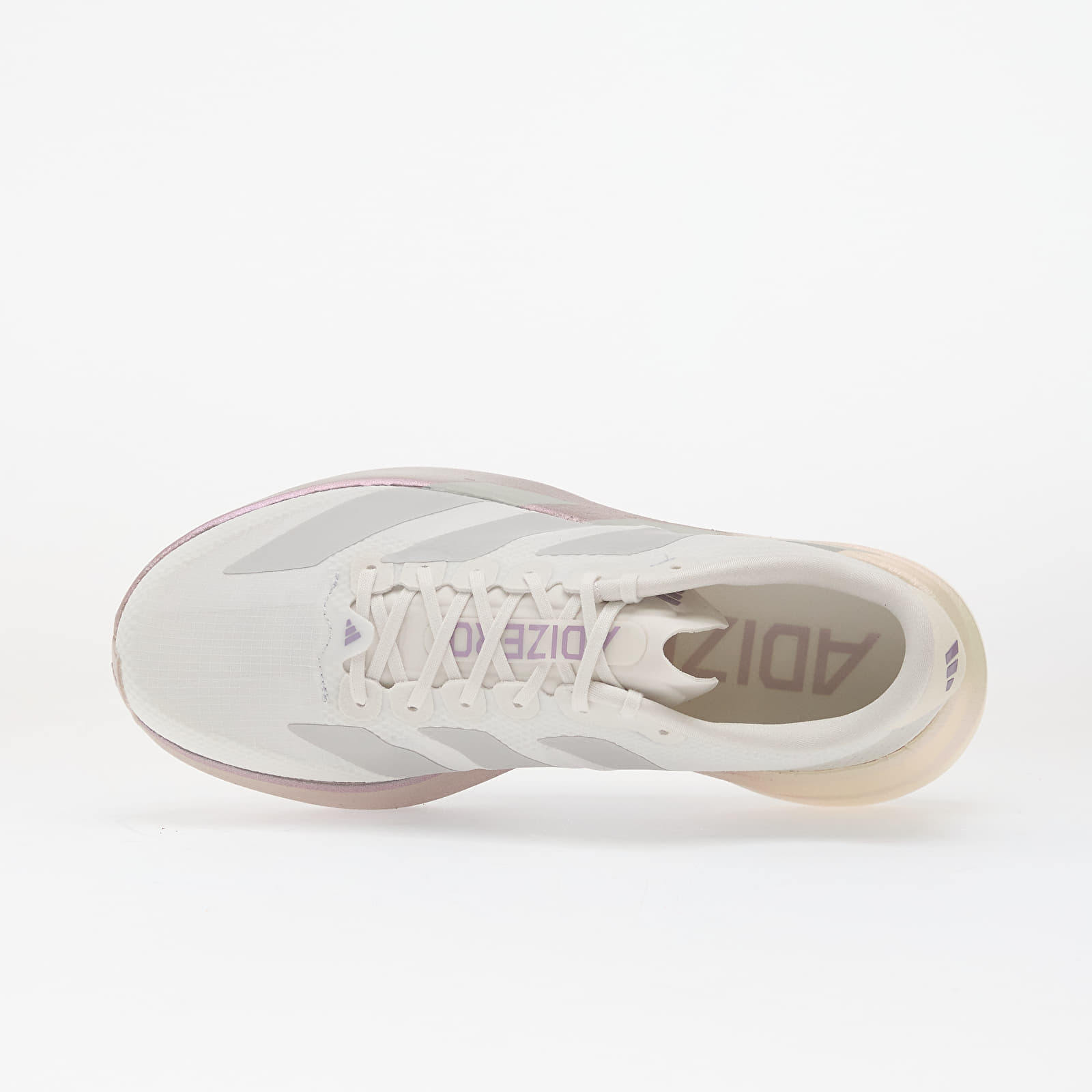 Damen Sneaker und Schuhe adidas Adizero EVO SL Woven Crystal White/ Grey Two/ Matt Purple Met.