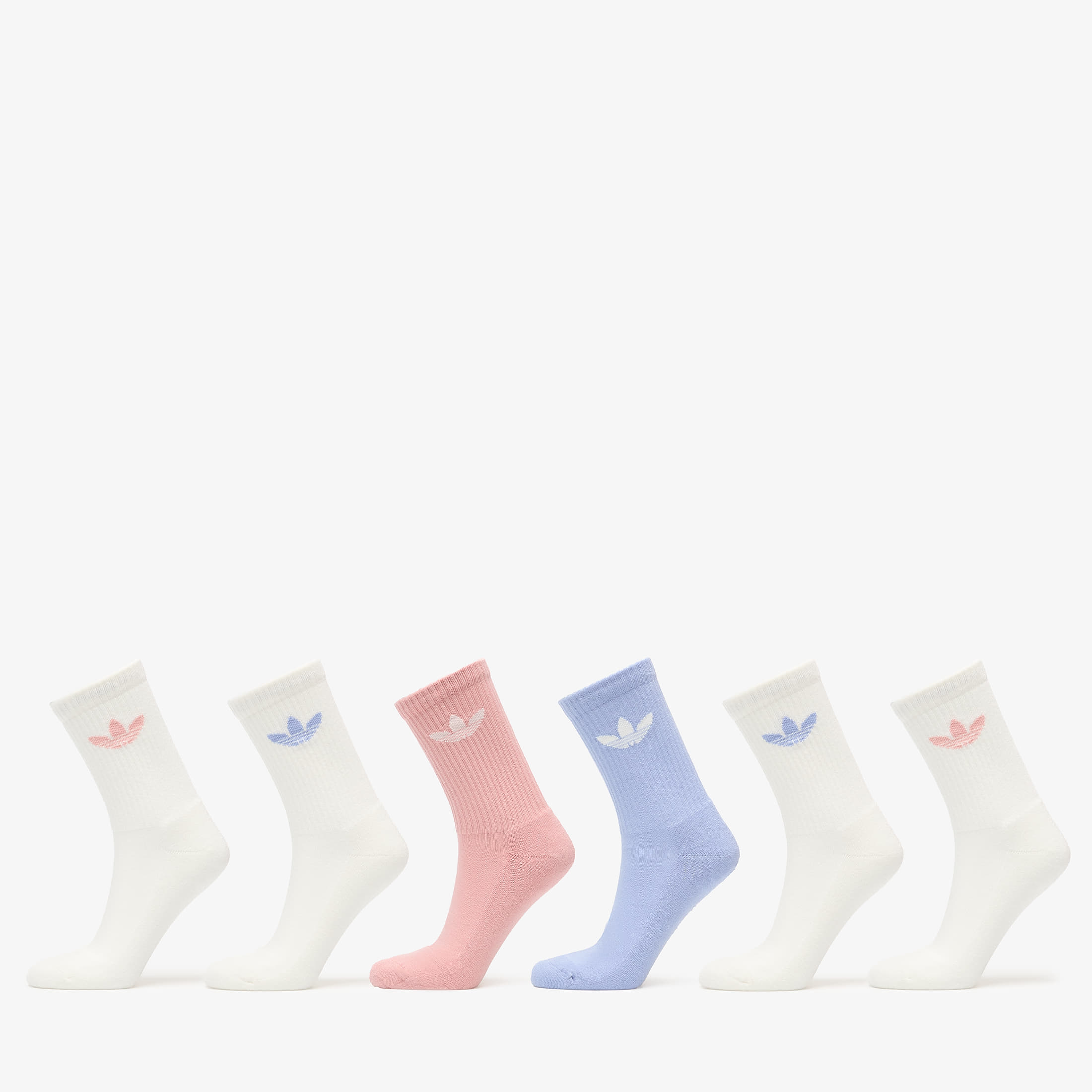Чорапи adidas Trefoil Crew Sock Cushion 6-Pack Chalk Blue M