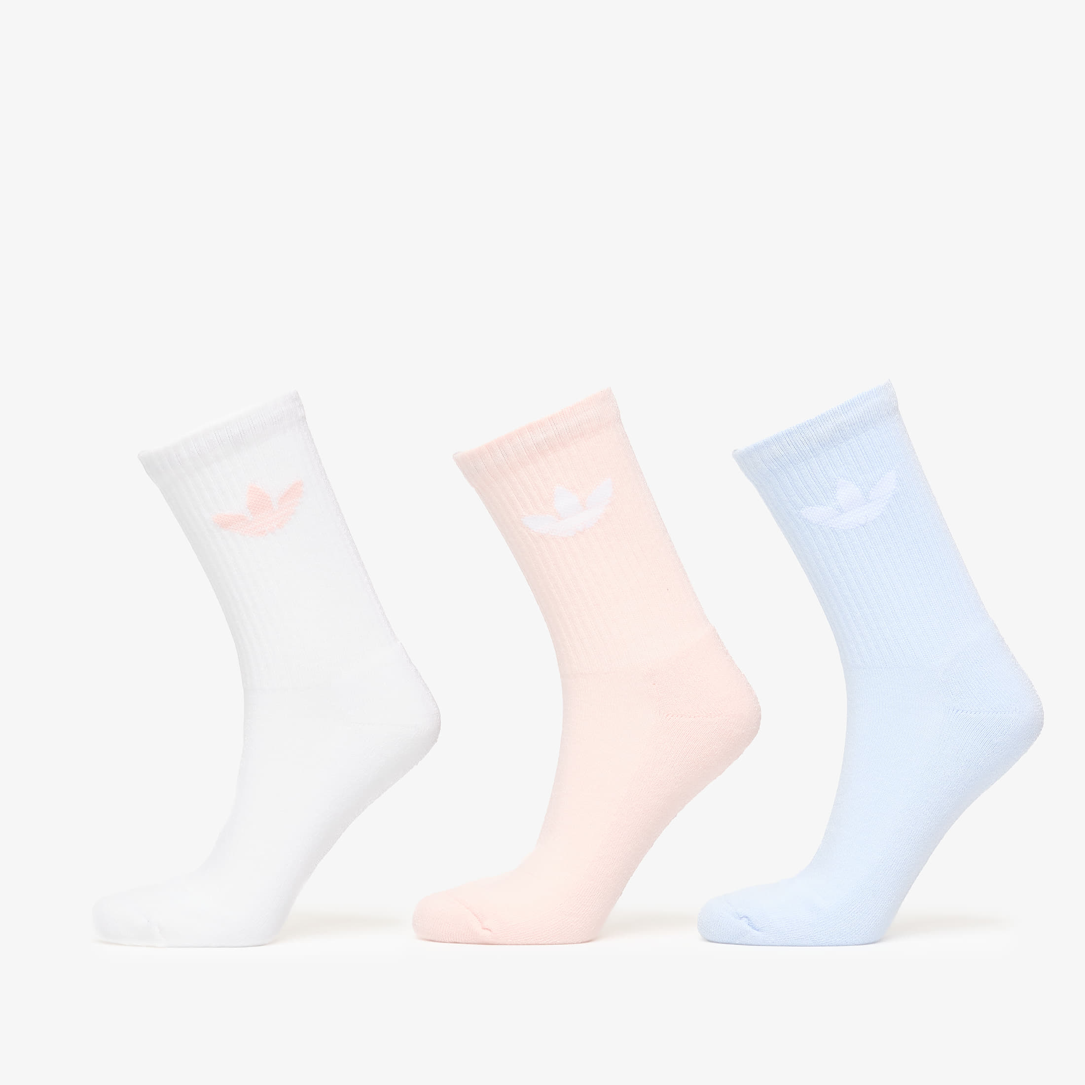 Чорапи adidas Trefoil Crew Sock Cushion 3-Pack White M