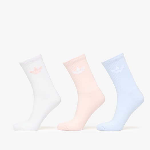 Strumpor adidas Trefoil Crew Sock Cushion 3-Pack White