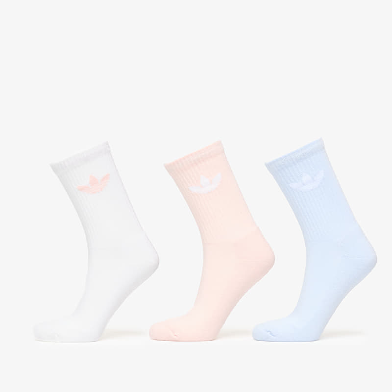 Șosete adidas Trefoil Crew Sock Cushion 3-Pack White