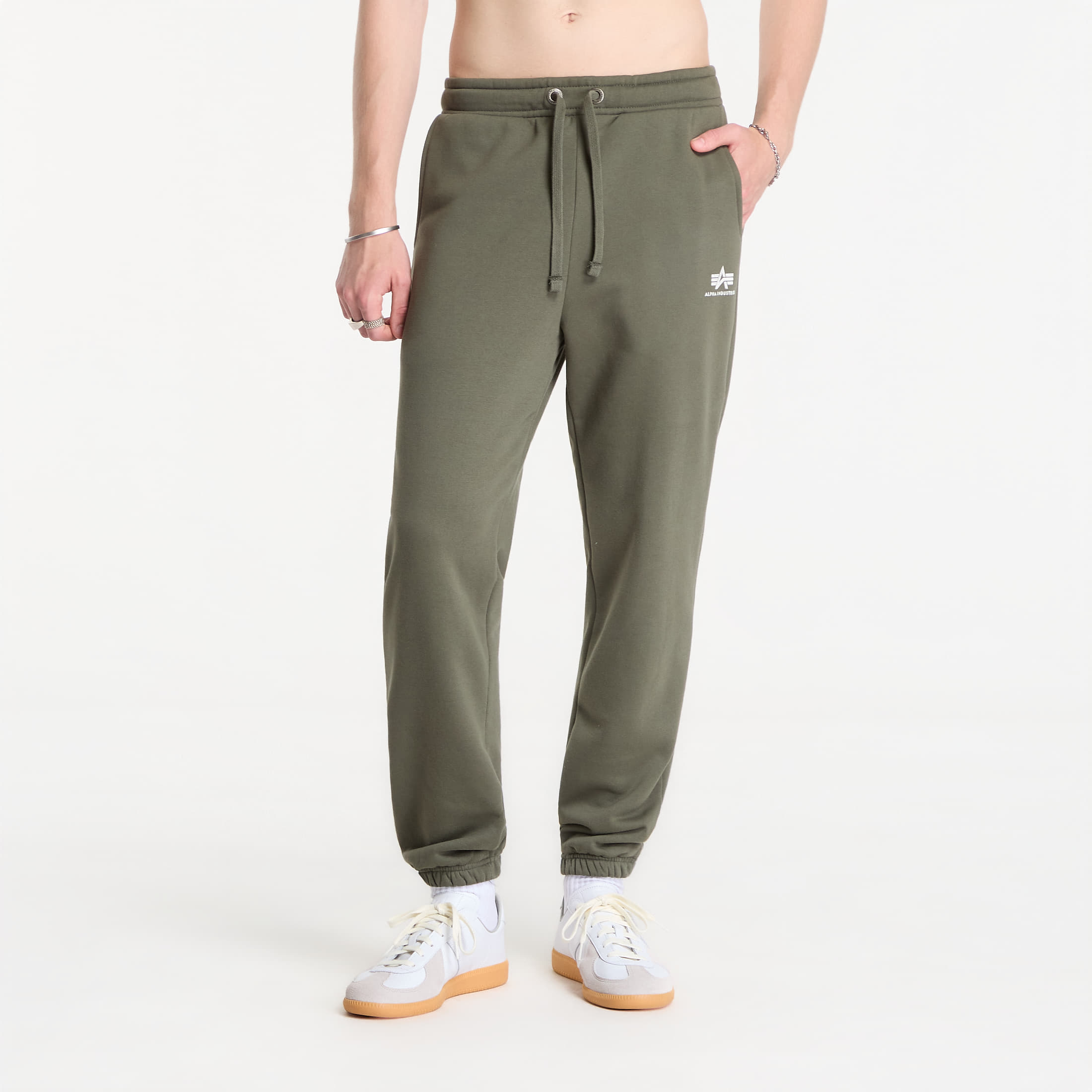Потници Alpha Industries Basic Small Logo II Jogger Dark Olive XXL