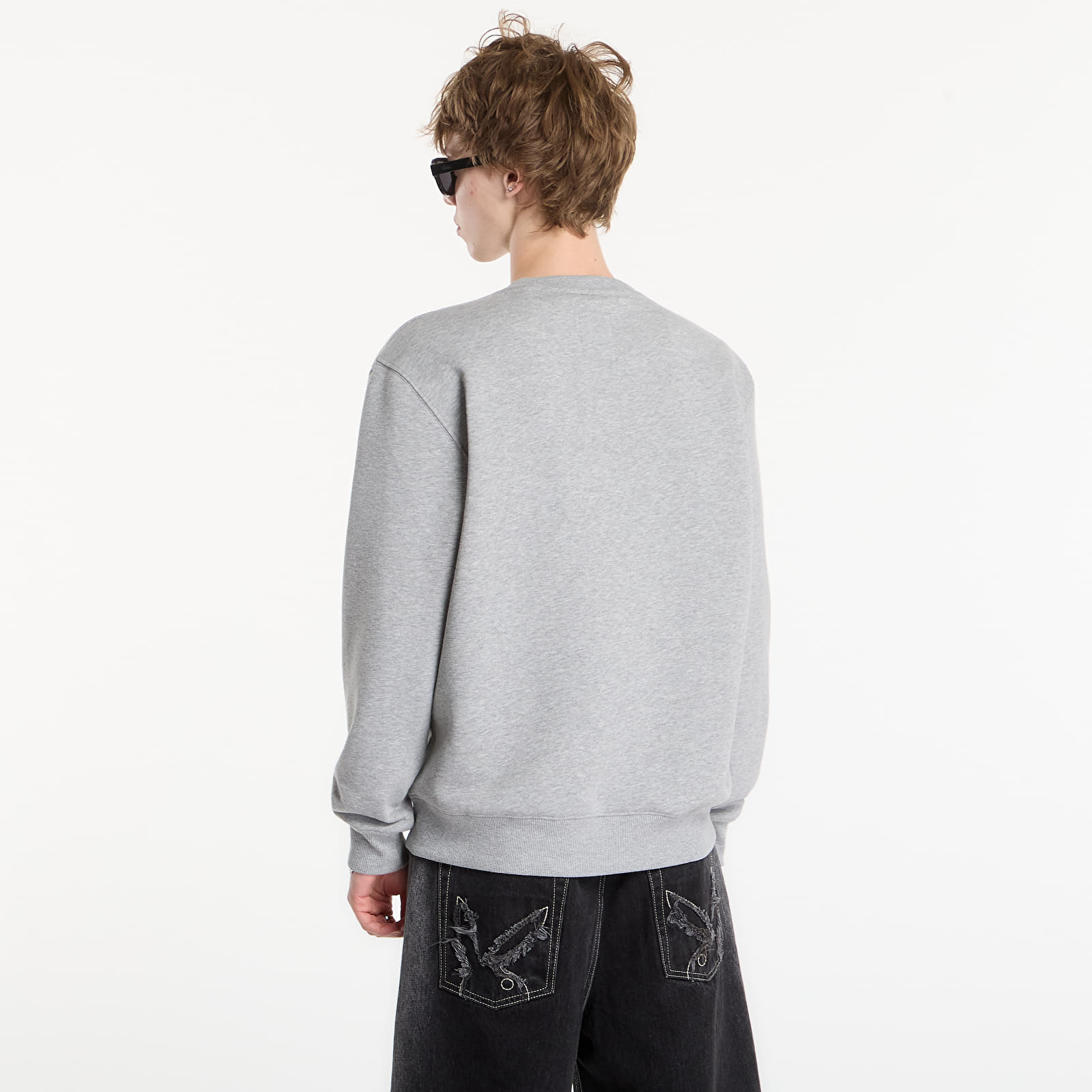 Hettegensere og sweatshirts Alpha Industries Basic Small Logo Sweatshirt Grey Heather