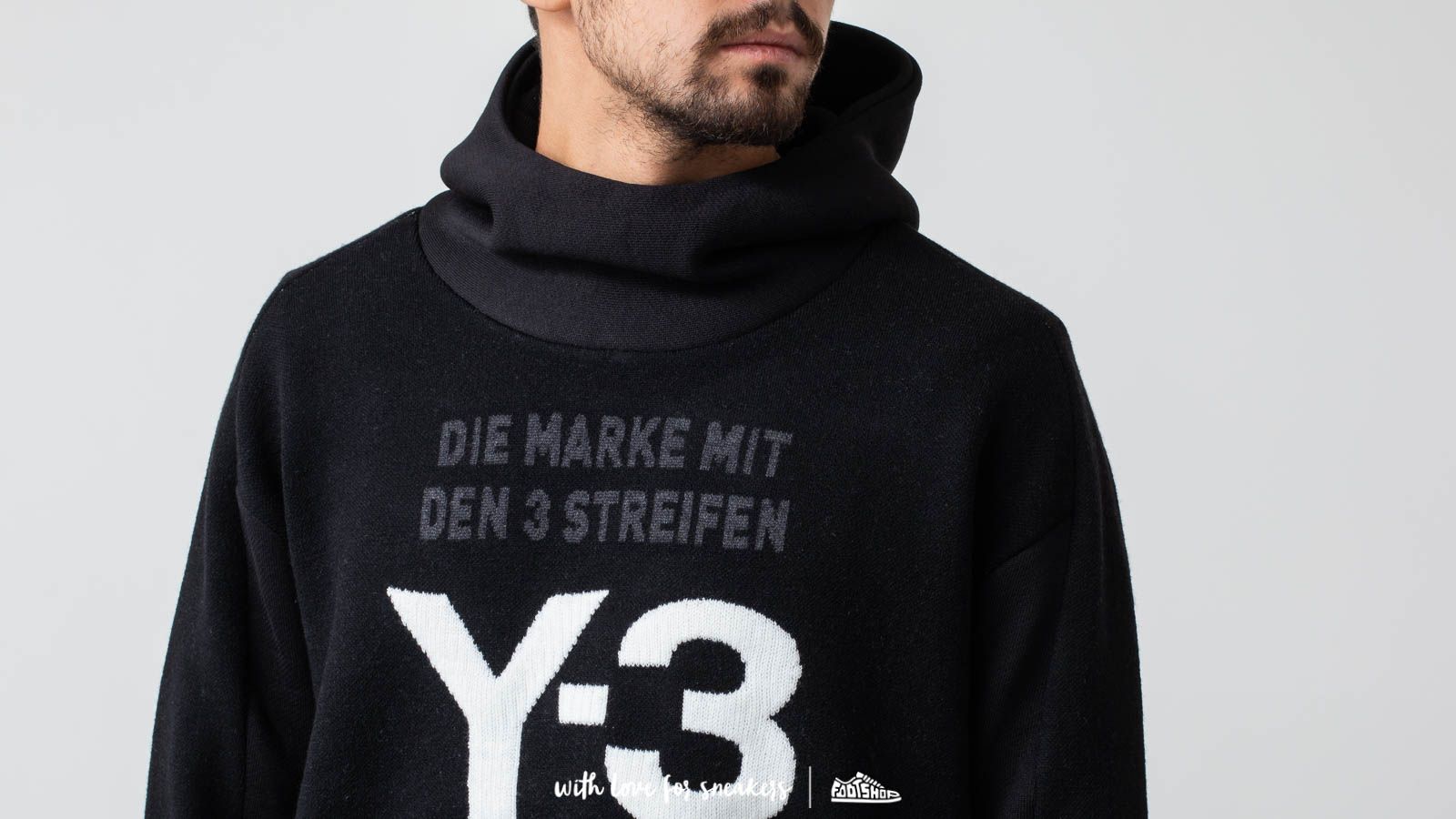 Hoodies and sweatshirts  Y-3 Knitted Stacked Hoodie Black Noire