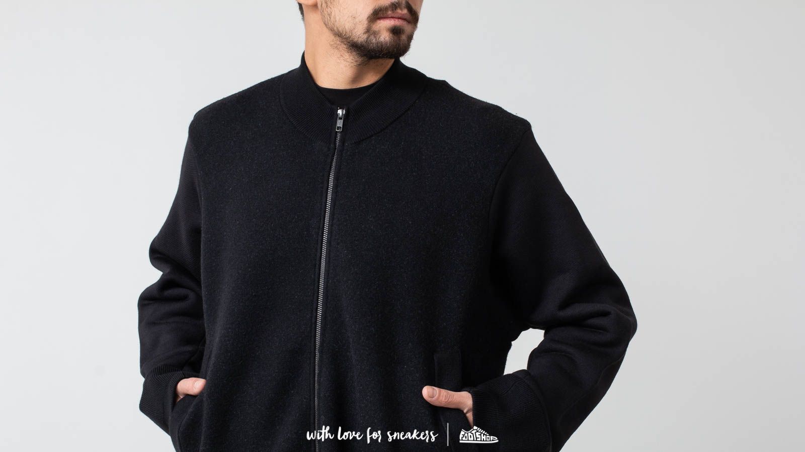 新品 Y-3 Knitted Stacked Logo Blouson Y-3 Knitted Stacked Logo Blouson Black | Footshop