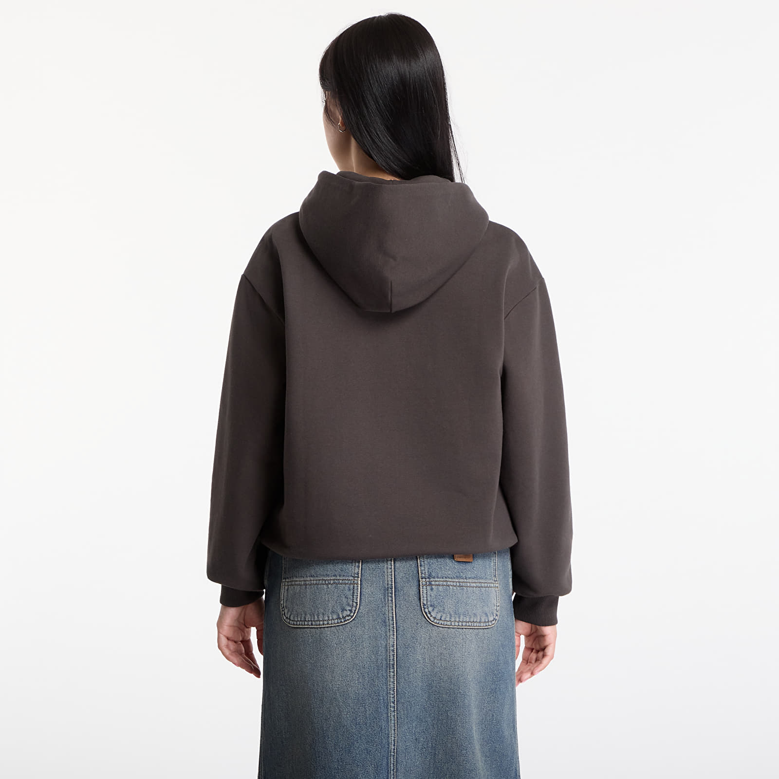 Women's hoodies Vans Oval Logo Relaxed Pullover Faded Black