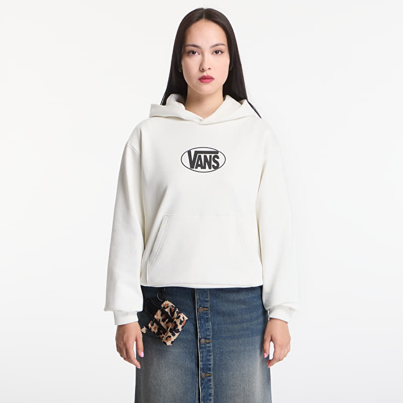 Mikina Vans Oval Logo Relaxed Pullover Marshmallow