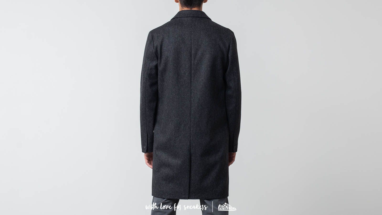 Jackets and Coats A.P.C. Manteau Majordome Coat Anthracite Footshop