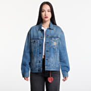Carhartt WIP Helston Jacket UNISEX Blue Destroy Wash, Splatter