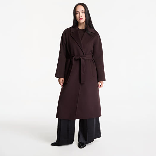 Пальто Calvin Klein Classic Df Wool Wrap Coat Dark Brown