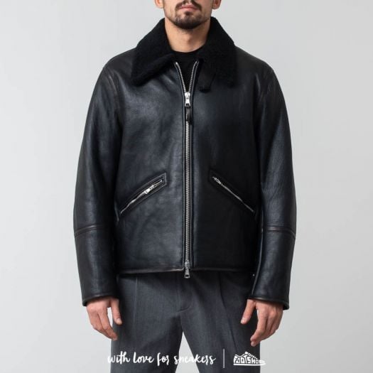 Our legacy flight jacket black shearling new arrivals