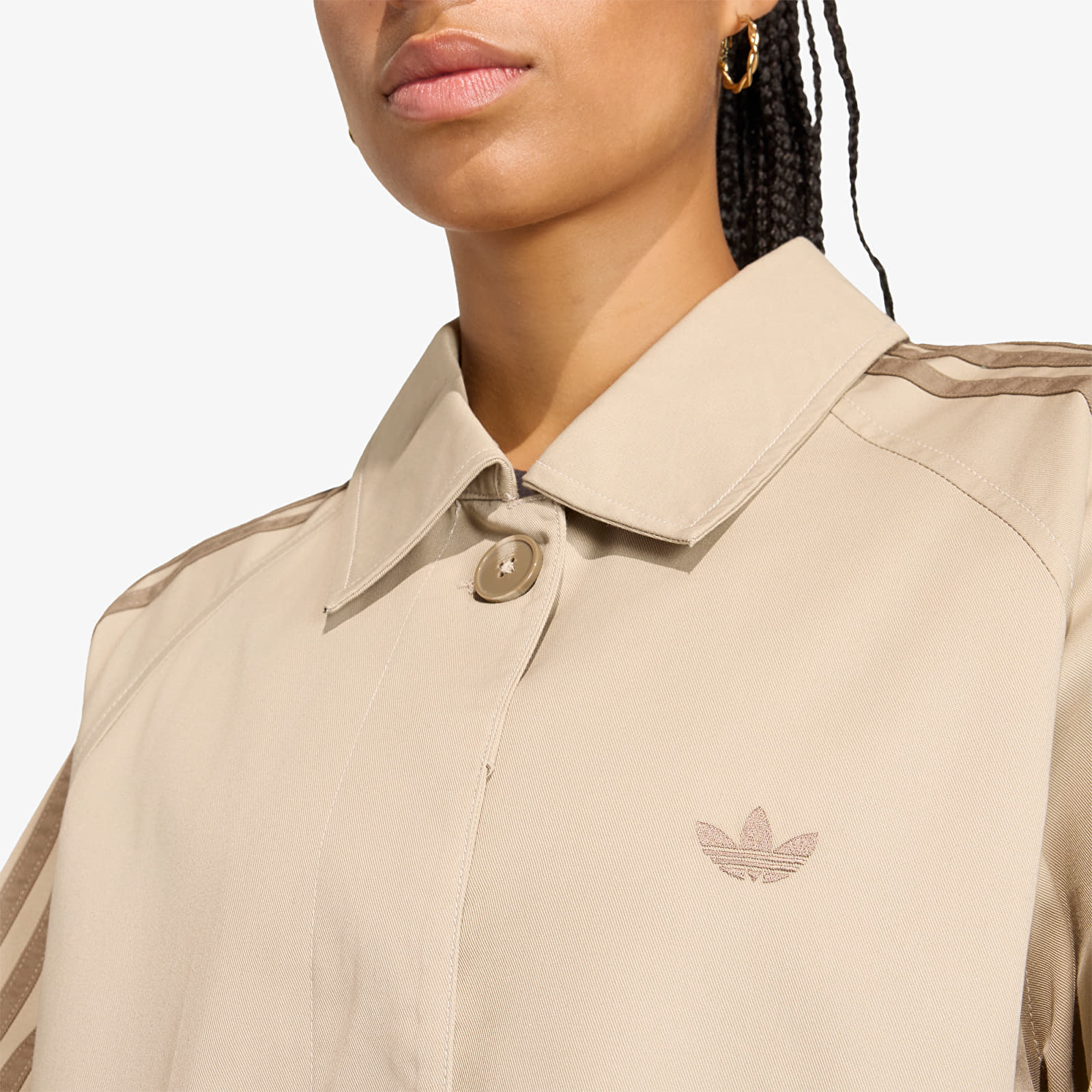 Mäntel adidas Mac Coat Khaki Three/ Khaki Six