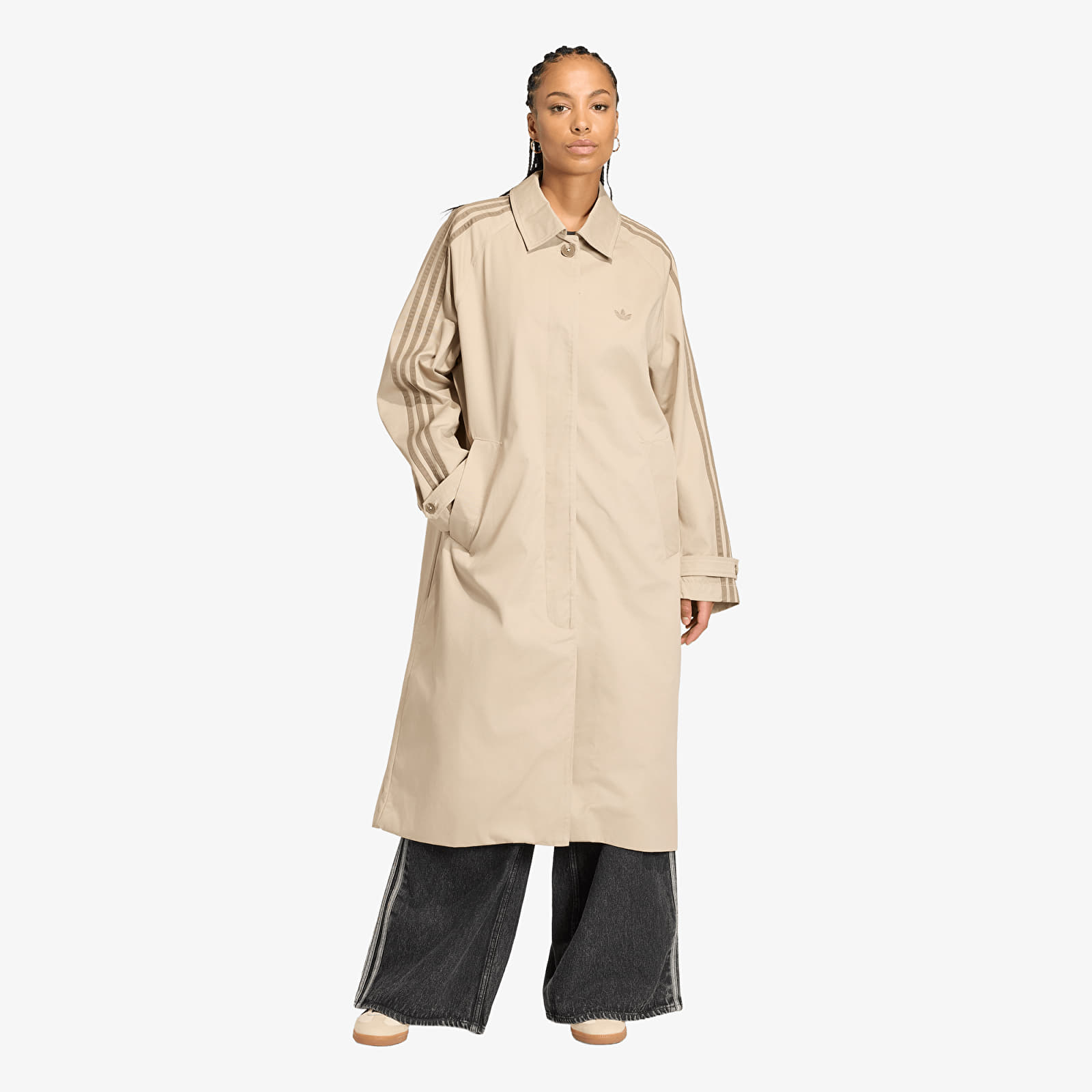 Mäntel adidas Mac Coat Khaki Three/ Khaki Six