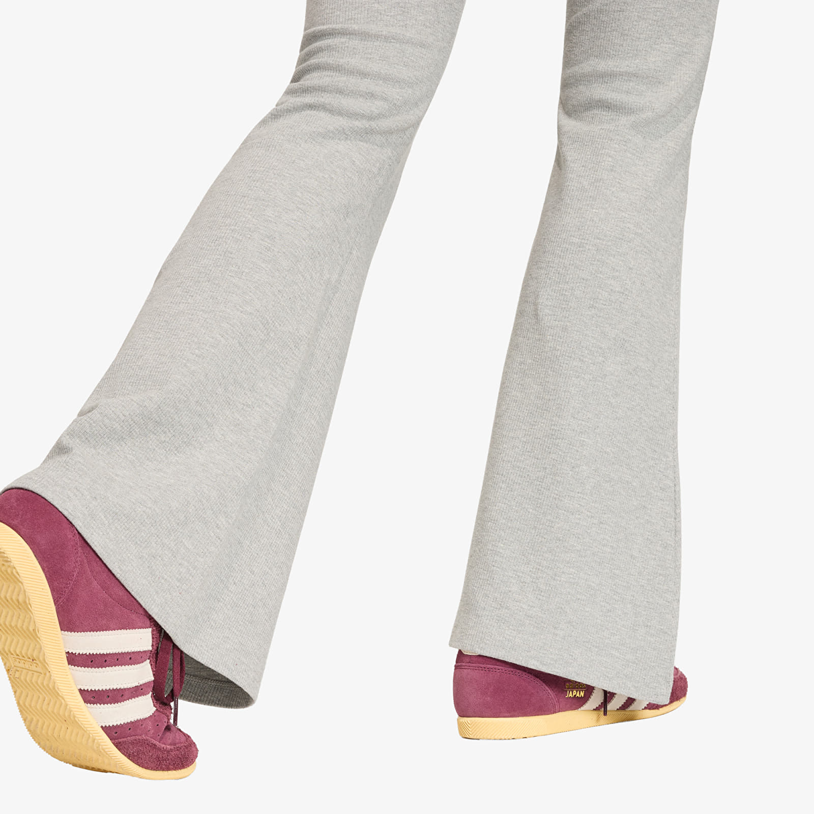 Leggings femme adidas Essentials Rib Flared Leggings Tights Medium Grey Heather
