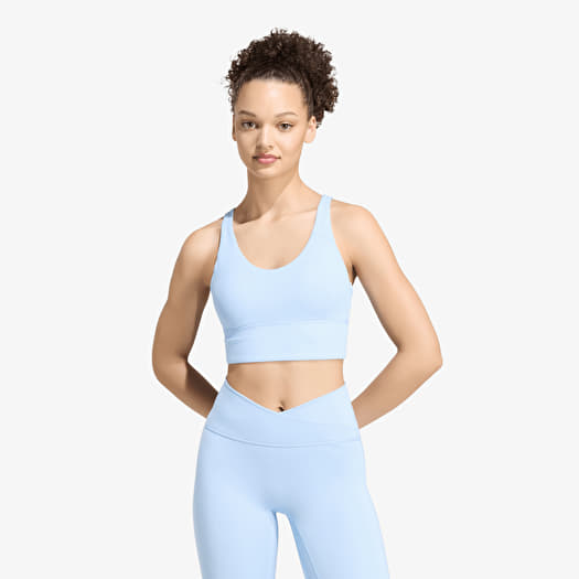 Soutien-gorge adidas 3 Stripes Studio All Me Light Support Bra Glow Blue