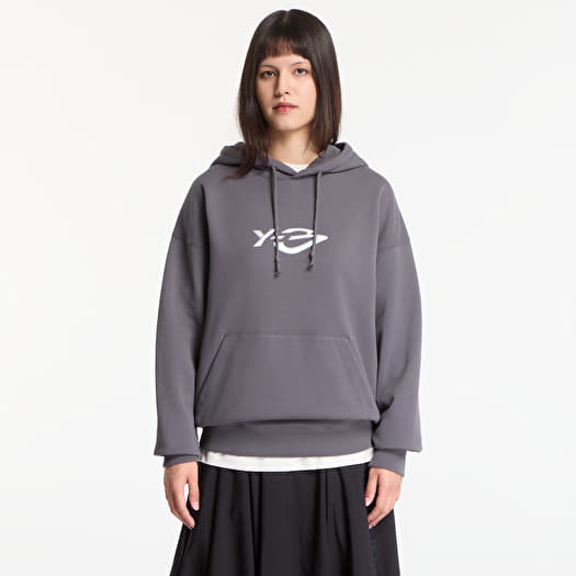 Sweatshirt Y-3 French Terry Liquid Logo Hoodie UNISEX Grey Five