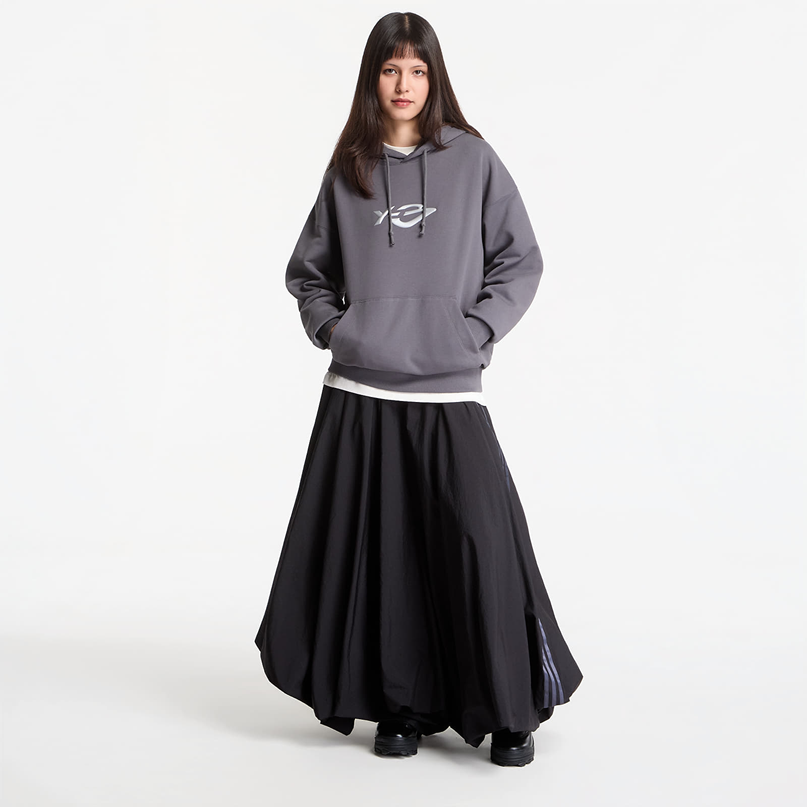 Sweatjacken und Sweatshirts Y-3 French Terry Liquid Logo Hoodie UNISEX Grey Five