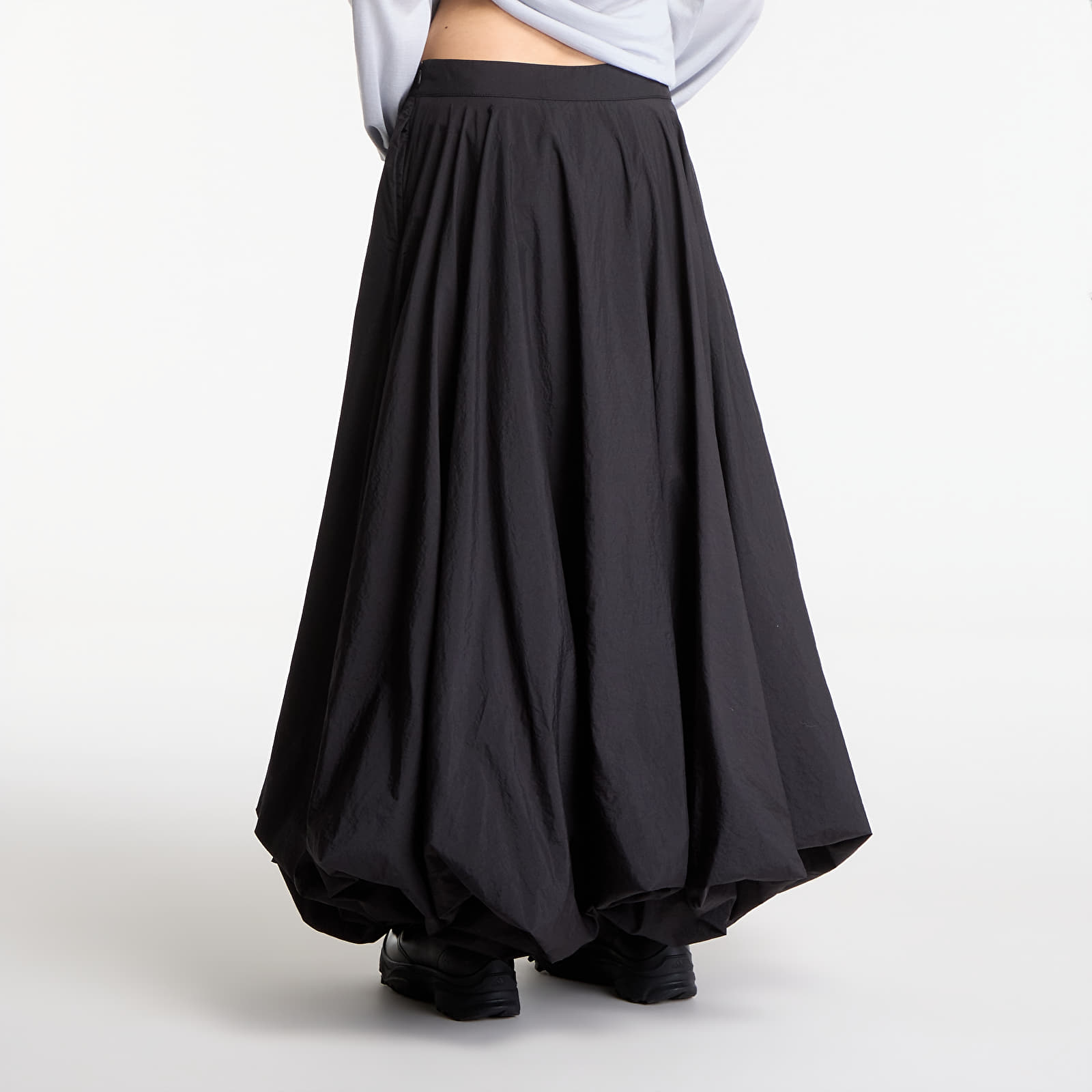 Faldas de mujer Y-3 Gradient 3 Stripes Nylon Balloon Skirt Black