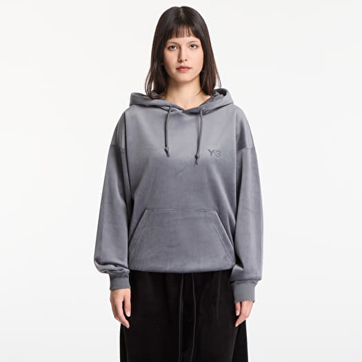 Sweatshirt Y-3 Velvet Corduroy Hoodie UNISEX Grey Five